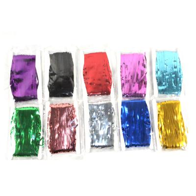 China Wholesale Party Decoration Curtain Party tinsel curtains Multicoloured Foil Rain Curtain for sale