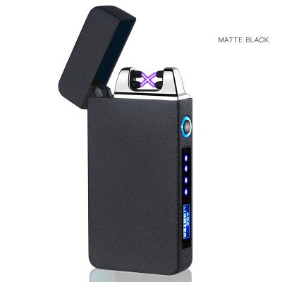 China China USB Arc Lighter OEM Factory Dual Fren Manufacturer HL-613 Custom Dual Arc USB Rechargeable Lighter for sale