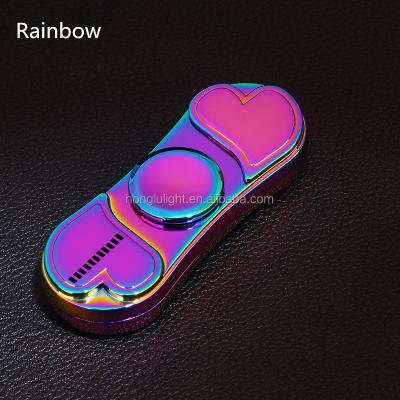 China Stirrer Zinc Alloy Hot Colorful Igniter Spinner Led Hand Spinner New Design USB Arc Igniter for sale