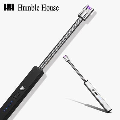 China HL875 360 Degree Arc Flameless Lighter Windproof Lighter Long Stick Electric Lighter Rechargeable Candle&BBQ Lighter for sale