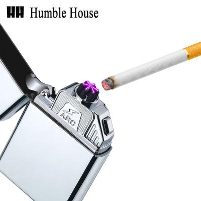 China High Power Rechargeable Cigarette Lighter Electric Flameless Double Arc Plasma Lighter 6 Arc Windproof Lighter for sale