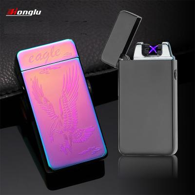 China New Arrival HL-607 Windproof Arc Lighter USB Rechargeable Dual Lighter for sale