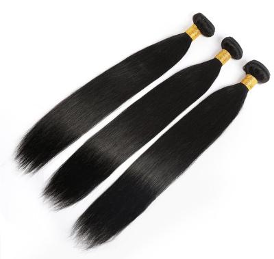 China Tangle Free Cuticle Aligned Hair Brazilian Hair Weaves With Closure Straight Remy Hair Bundles For Black Women for sale