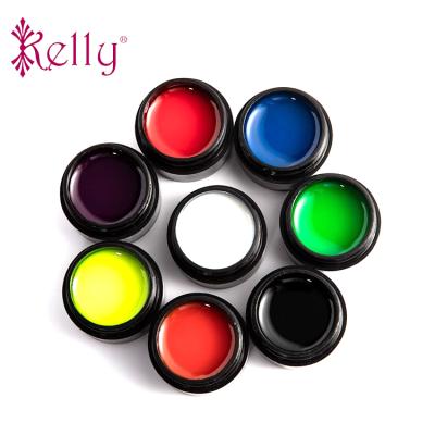 China Glow in the Dark Hot Luminous Spider Gel Ultraviolet Nail Art Painting Gel Diy Brushed Nail Decoration Sale 8 Colors for sale