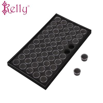 China Nail Salon Nail Art Tools 50 Compartment Nail Art Tools 50 Jars Nail Storage Box Empty Plastic Divided Nail Jewelry Storage Box for sale