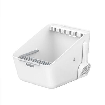 China Cat Toilet Self Cleaning Automatic Cat Litter Box Automatic Open Design Large Pet Sustainable Hot Selling Luxury Smart Deodorization for sale