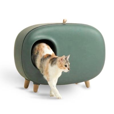 China Luxury Hot Selling Sustainable Cat Toilet Litter Box Cat Amazon Pet Toilet Box Wholesale Large Space Clean Pet With Good Quality for sale