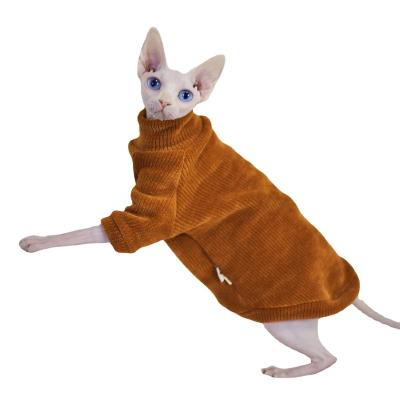 China Wholesale gothic summer hairless german cat sphinx pet loli velvet chenille thin section viable clothes for sale