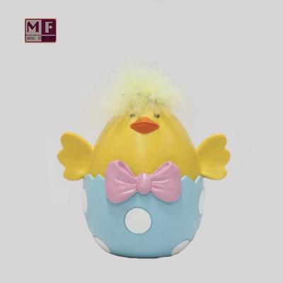 China USA Wholesale Easter Chick Polyresin Animal Ornaments yellow for sale