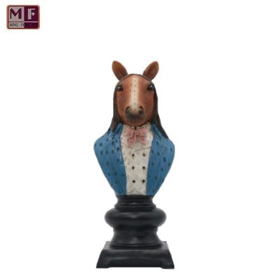 China USA Wholesale Decorative Polyresin Horse Statue Resin Horse Table Decoration for sale