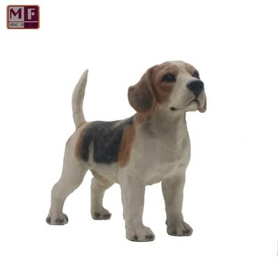 China USA Wholesale Resin Statues Realistic Animal Dog Figurine For Outdoor Indoor Decoration for sale