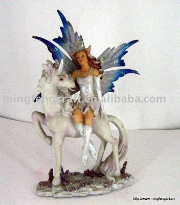 China Europe Polyresin Figurine Decoration Fairy Craft for sale