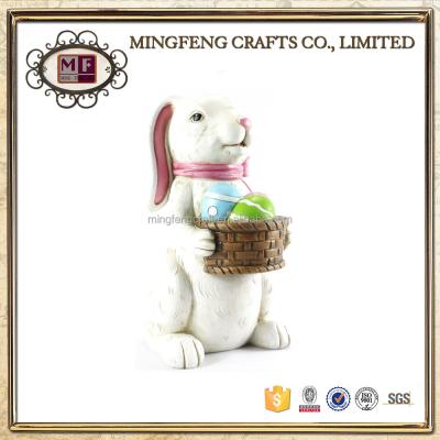 China Eco-friendly Resin Easter Bunny Decoration for sale