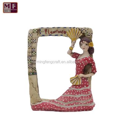 China Wholesale High Quality Photo Frame Lovely Girl Photo Frame Resin Home Decorations for sale