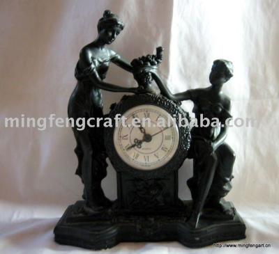 China Vietnam Polyresin Figures Clock Products for sale