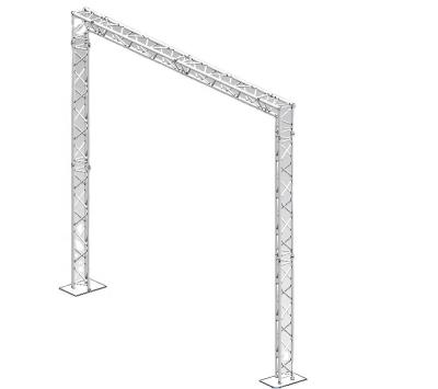 China Exihibition Mini Aluminum Spigot Truss 150*150mm Stage Lighting Mini Truss Truss for sale