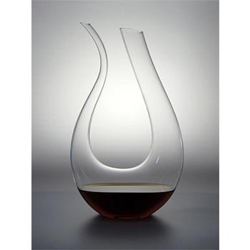 China Large Capacity 1000Ml Food Grade Safe Custom Hand Blown Wine Decanter For Sale for sale