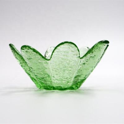 China Hot Selling European Glass Bowl Viable Crystal Kitchenware Fruit Crystal Storage Bowl for sale