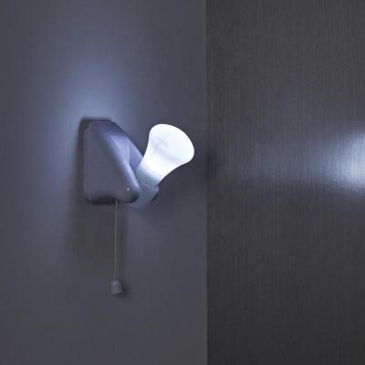 China 3 LED Cabinet Wall Mounted Battery Operated Lamp With Self Adhesive Mount LED Light Pull Switch Wall Moving LED Wall Lamp for sale