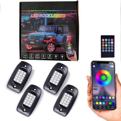 中国 DC 12V リモート・コントロール 8PCS ネオン Underglow の安定した RGB ロック ライト 販売のため