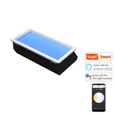 China 50W 7800K 30x60cm LED Skylight Panel 110VAC-220VAC Aluminum Alloy for sale