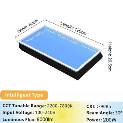 China 1/8 Inch Simulated Daylight Skylight Panels 90% Light Transmission 86mm for sale