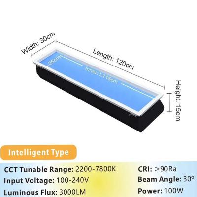 China Two Mode CCT Voice Activated Artificial LED Skylight With Remote Control for sale