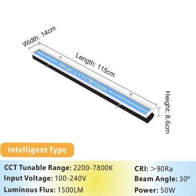 China 50W Skylight LED Panel Light 86mm Thin 2000LM 100-240V L1150 XW 140 X H86mm for sale