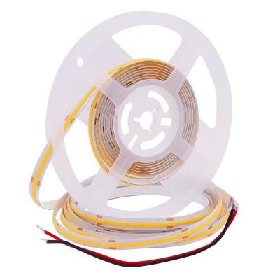 China Width 8mm 10W COB LED Strip Light DC24V 1000lm/M Cool White RA 90 for sale