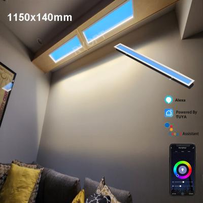 China 3.6A Current Artificial Skylight LED Panel With Tuya WiFi BT Control Fake Skylight LED Panel for sale