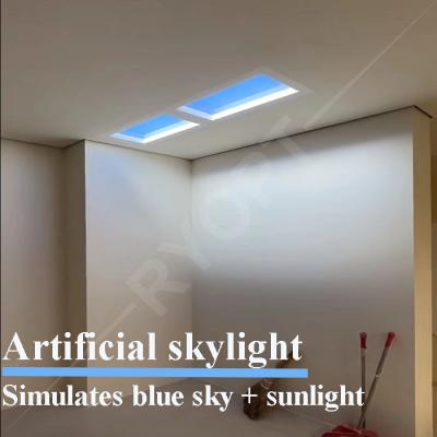 Cina Pannello artificiale Tuya Alexa Control del cielo blu della nuvola dei lucernari LED del Faux di falsificazione di luce del giorno in vendita