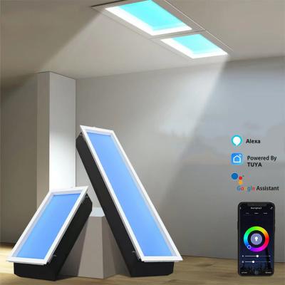 China Tunable LED Fake Skylight Tageslicht 2200K-7800K mit IP44 / 50 Smart Tuya Version zu verkaufen