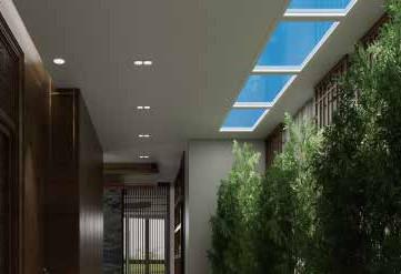 China No Blue Light Flicker Dimmable LED Fake Skylight 30 Degree With Remote Control for sale