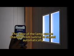 Led Fake Window Panel Light Artificial Sunlight Circadian Rhytham Color Temperature Changing