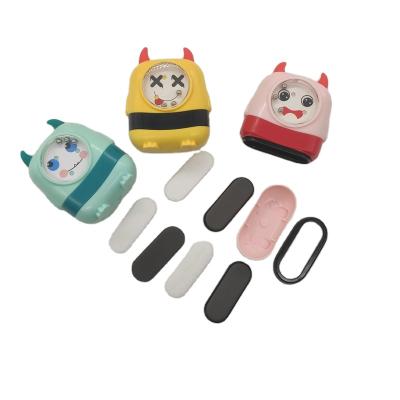 China 100% Safe Material ABS School Kids Plastic Rubber Cartoons Toy Stamps Eco-friendly Use for sale