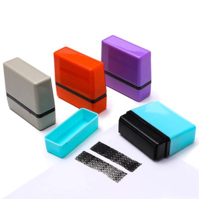 China Portable Toy Stamp Seal Roll Self Covering Distorted Stamps Identity Code Privacy Information Confidential Stamp for sale