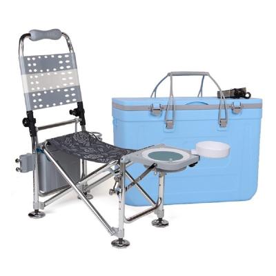 China Leisure Fishing Foldable Fishing Chair Metal Furniture Practical High-quality Outdoor Folding Portable Comfortable Fashionable Fishing Chair for sale