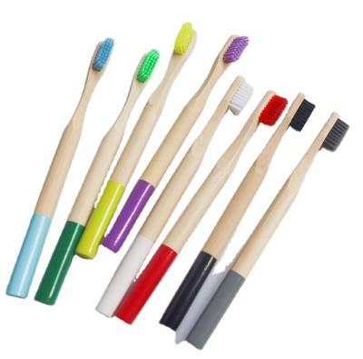 China Eco Friendly Biodegradable Bamboo Toothbrushes With Soft BPA Free Nylon Bristles Cepillo de Dientes Bambu for sale