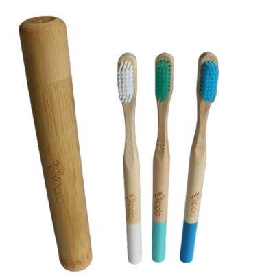 China Hotel Bamboo Toothbrush Eco 100% Natural Biodegradable Handle Medium Stiffen BPA Free For Adults for sale