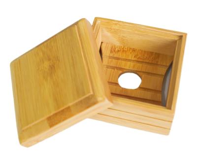 China Eco-friendly Bamboo Soap Container Handmade Soap Box Wooden Bathroom Soap Boxes for sale