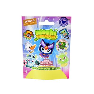 China Custom Moisture Proof Pockets Three Side Sealed Mylar Foil Bag With Clear Window For Toy for sale