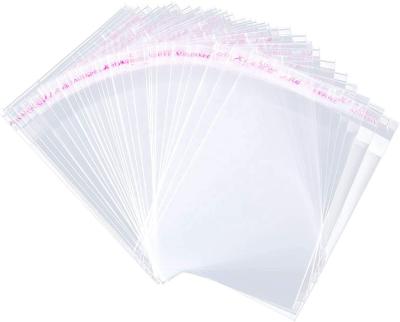 China Moisture Proof Custom Printed Resealable OPP Bags Clear Self Adhesive Cello Cellophane Bag for sale