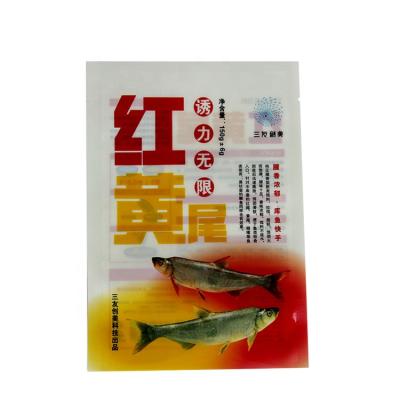 China Moisture Proof Custom Printed Plastic Mylar Fish Lure Packaging Bag Soft Fishing Worms With Window And Teardrop for sale