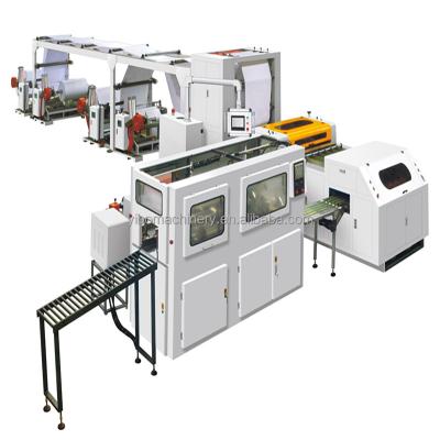 중국 Building Material Shops HQJ-1100D Full Automatic Two Three Four Rolls A3 A4 A5 Single Paper Cutter And Packing Machine Online 판매용