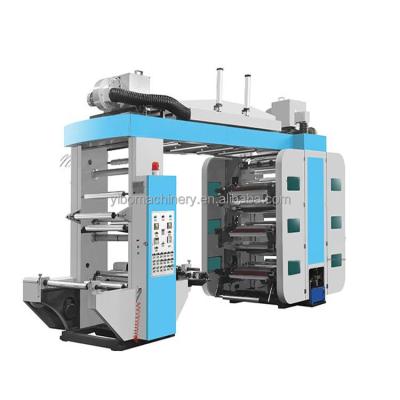 Chine Building material shops China factory price 6 color flexo printing machine for printing packaging materials à vendre