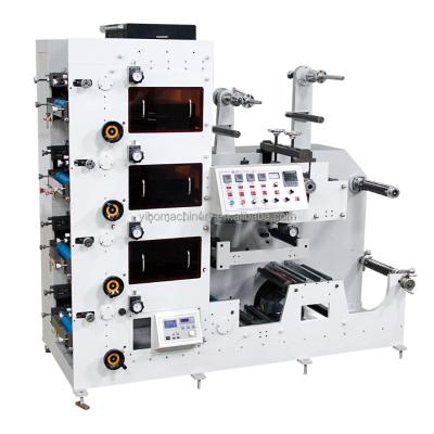 China Building Material Shops 4 Color Flexo Printing Slotting Die Cutting Machine for sale