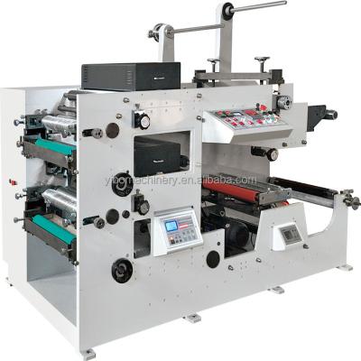 China Building Material Stores Label Printing Machinery Flexo 2 Colors With Die Cutting for sale