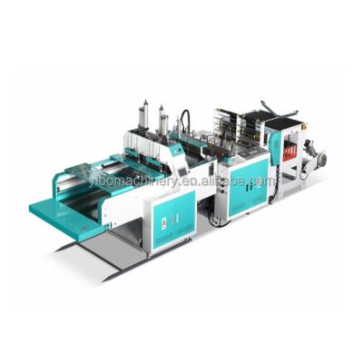 China Full Automatic Hotels Nylon Bag Making Machine , Hot Sealing And T Shirt Hot Cut Bag Making Machine Te koop