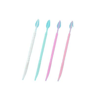 China Disposable Tooth Cleaning Device Fancy Mint Colored Bulk Best Round Stick Flavor Plastic Dental Toothpick for sale