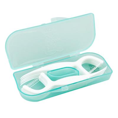 China For Home Use Reusable Pe Yarn Tooth Cleaner Oral Plastic Dental Flosser Floss Picks for sale